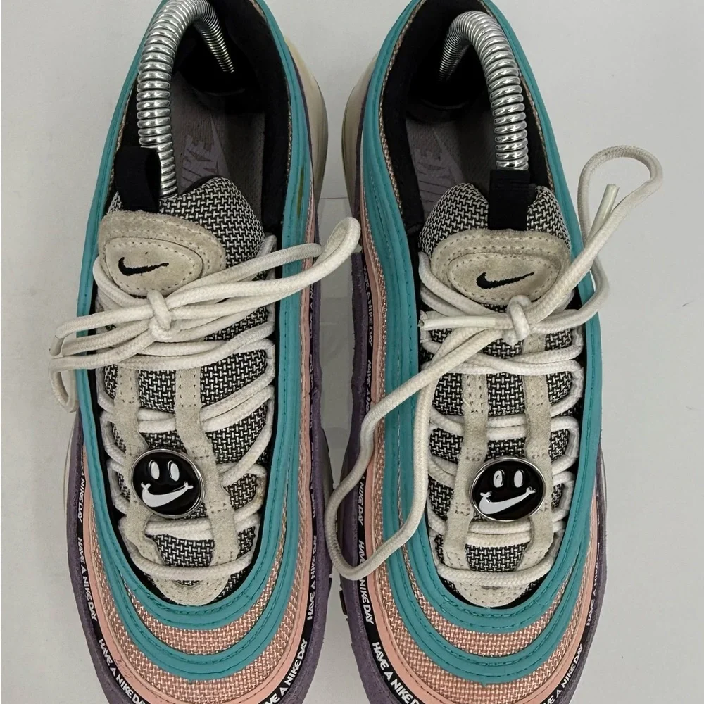 Nike Air Max 97‎ SE 923288-500 “Have A Nike Day” Purple Blue Youth Size 6Y